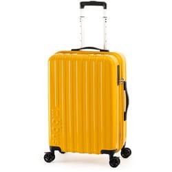 スーツケース mobus 拡張タイプ 旅行日数目安：5～7泊 51L/拡張時61L フットストッパー USB充電ポート TSAロック搭載 マスタード MBC-1912-22W