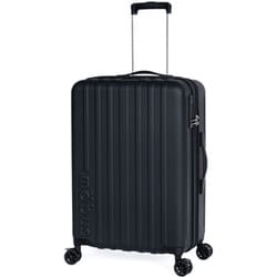 スーツケース mobus 拡張タイプ 旅行日数目安：5～7泊 65L/拡張時77L フットストッパー USB充電ポート TSAロック搭載 マットブラック MBC-1912-24W