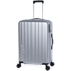 スーツケース mobus 拡張タイプ 旅行日数目安：5～7泊 65L/拡張時77L フットストッパー USB充電ポート TSAロック搭載 シルバー MBC-1912-24W