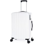 スーツケース mobus 拡張タイプ 旅行日数目安:5~7泊 65L/拡張時77L フットストッパー USB充電ポート TSAロック搭載 アイボリー MBC-1912-24W