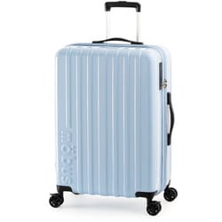 スーツケース mobus 拡張タイプ 旅行日数目安：5～7泊 65L/拡張時77L フットストッパー USB充電ポート TSAロック搭載 アッシュアクア MBC-1912-24W