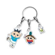 OJRM-001 おじゃる丸 3連アクリルキーホルダー おじゃる丸と電ボとカズマ