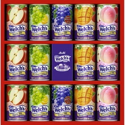 W20T [アサヒ飲料ウェルチギフト Welch’s100（コンコードグレープ160g×2、マンゴーブレンド、アップル、ホワイトグレープ＆レモン、ピーチブレンド160g×各3）]