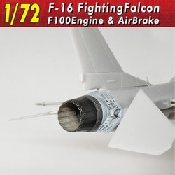 HMA0411 1/72 F-16 ファイティングファルコン F100エンジン＆エアブレーキ [プラモデル用パーツ]