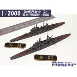 HMA1029 1/2000 第四戦隊セット（2） 重巡洋艦摩耶・鳥海 [組立式プラスチックモデル]