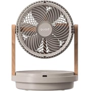 サーキュレーター DCモーター搭載 DUOAIR DC(デュオエアDC) ツインブレード3D グレージュウッド 全分解 QS507-GW