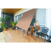 ONB-1818 [防虫オーニング シェード 180cm×180cm ブラウン 防虫効果 遮熱温度：-7℃ UVカット：85％ 遮光率：80％ 取付用ヒモ付属 暑さ対策 日差し対策]