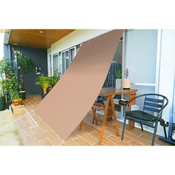 防虫オーニング シェード 180cm×240cm ブラウン 防虫効果 遮熱温度：-7℃ UVカット：85％ 遮光率：80％ 取付用ヒモ付属 暑さ対策 日差し対策 ONB-1824