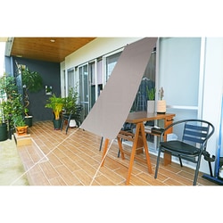 防虫オーニング シェード 90cm×180cm グレー 防虫効果 遮熱温度：-7℃ UVカット：85％ 遮光率：80％ 取付用ヒモ付属 暑さ対策 日差し対策 ONB-9018