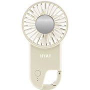 ハンディファン 携帯扇風機 冷却プレート 3段階風量調節 カラビナフック仕様 COOLING SLIM HOOK FAN BEIGE