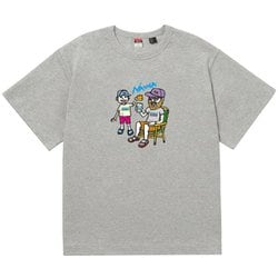 エコハイブリッド ティー ファミリーキャンププリント メンズ カットソー L.GRY Mサイズ N003667