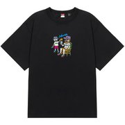 エコハイブリッド ティー ファミリーキャンププリント メンズ カットソー BLK Mサイズ N003667