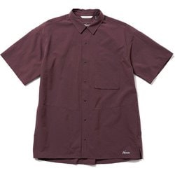 ドットエアー コンフィーショートスリーブシャツ メンズ シャツ PLUM Lサイズ N001153