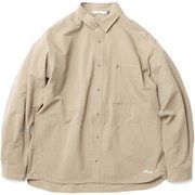 ドットエアー コンフィーロングスリーブシャツ メンズ シャツ BEG Mサイズ N001205