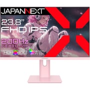 ゲーミングモニター/23.8型/フルHD(1920×1080)/IPS(HIS)パネル/非光沢/HDR400相当/200Hz/0.5ms(MPRT)/HDMI×2 DP×1/スピーカー内蔵/2年保証/ピンク JN-IPS238G200F-HSP-PK