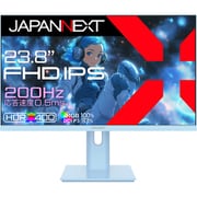 ゲーミングモニター/23.8型/フルHD（1920×1080）/IPS（HIS）パネル/非光沢/HDR400相当/200Hz/0.5ms（MPRT）/HDMI×2 DP×1/スピーカー内蔵/2年保証/ベイビーブルー JN-IPS238G200F-HSP-BB