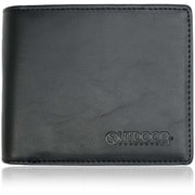 二つ折財布 スムーズ合皮 エンボス BLACK 22469104