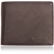 二つ折財布 スムーズ合皮 エンボス D.BROWN 22469104