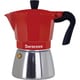 La CAFFETTIERA IH対応＆直火式 エスプレッソコーヒーメーカー 3カップ レッド 83000510334