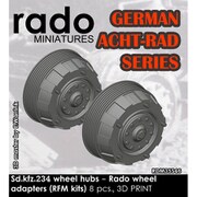 RDM35S46 1/35 WWII ドイツ Sd.Kfz.234 8輪重装甲車シリーズ用 ホイールアダプター 8個入 （ライフィールドモデル用） [プラモデル用パーツ]