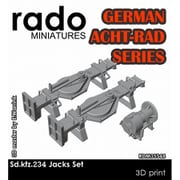 RDM35S48 1/35 WWII ドイツ Sd.Kfz.234 8輪重装甲車シリーズ用 ジャッキセット 3個入 （汎用） [プラモデル用パーツ]