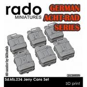 RDM35S50 1/35 WWII ドイツ Sd.Kfz.234/2-/3 8輪重装甲車シリーズ用 ジェリカンセット 6個入 （汎用） [プラモデル用パーツ]