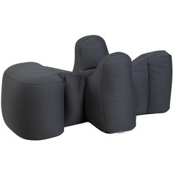 リラクッション トイプードルサイズ チャコールグレー カバーセット [犬用 介護用品]