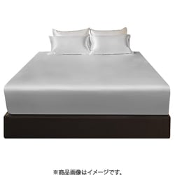 6Aランク シルク シーツ （ダブル） パールグレー CLYHXY1420