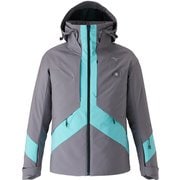 DEMO SOLID SKI PARKA ユニセックス スノージャケット Quiet Shade Gray/Capri Blue（80） Lサイズ Z2MEC321