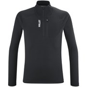 カメット ジップTシャツ ロングスリーブ メンズ カットソー BLACK-NOIR(N0247) XSサイズ(日本:Sサイズ) MIV10454