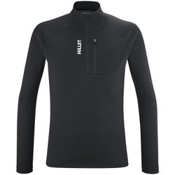 カメット ジップTシャツ ロングスリーブ メンズ カットソー BLACK-NOIR（N0247） Mサイズ（日本：Lサイズ） MIV10454