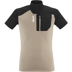 カメット ジップTシャツ ショートスリーブ メンズ カットソー DORITE/BLACK（N9934） Sサイズ（日本：Mサイズ） MIV10455