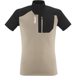 カメット ジップTシャツ ショートスリーブ メンズ カットソー DORITE/BLACK（N9934） Sサイズ（日本：Mサイズ） MIV10455