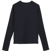 Ecoco ロングスリーブプルオーバー レディース フィットネス ヨガ シャツ ラッシュガード ネイビー(02) サイズ0(S-Mサイズ) B1951JUB024