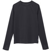 Ecoco ロングスリーブプルオーバー レディース フィットネス ヨガ シャツ ラッシュガード チャコール(03) サイズ0(S-Mサイズ) B1951JUB024