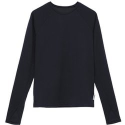 Ecoco ロングスリーブプルオーバー レディース フィットネス ヨガ シャツ ラッシュガード ネイビー（02） サイズ1（M-Lサイズ） B1951JUB024