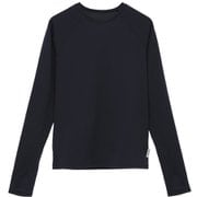 Ecoco ロングスリーブプルオーバー レディース フィットネス ヨガ シャツ ラッシュガード ネイビー(02) サイズ1(M-Lサイズ) B1951JUB024