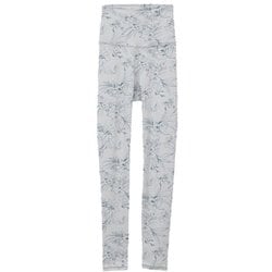 ラインフラワープリントスーパーハイレギンス レディース 水陸両用 フィットネス ヨガ パンツ ホワイト（01） サイズ0（S-Mサイズ） B1951JUP012