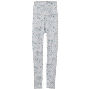 ラインフラワープリントスーパーハイレギンス レディース 水陸両用 フィットネス ヨガ パンツ ホワイト(01) サイズ1(M-Lサイズ) B1951JUP012
