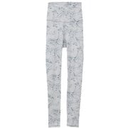 ラインフラワープリントスーパーハイレギンス レディース 水陸両用 フィットネス ヨガ パンツ ホワイト(01) サイズ2(XLサイズ) B1951JUP012