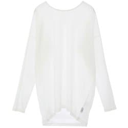 ライトプライムロングスリーブプルオーバー レディース フィットネス ヨガ シャツ ラッシュガード ホワイト（01） サイズ1（M-Lサイズ） B1951TUB034