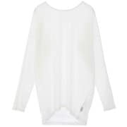 ライトプライムロングスリーブプルオーバー レディース フィットネス ヨガ シャツ ラッシュガード ホワイト(01) サイズ1(M-Lサイズ) B1951TUB034