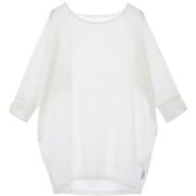 ライトプライムハーフスリーブプルオーバー レディース フィットネス ヨガ シャツ ラッシュガード ホワイト(01) B1951TUB035