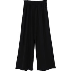 eco エコスエードフレアパンツ レディース フィットネス ヨガ パンツ ブラック（04） B1951JUP031