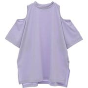 フロウスムースオープンショルダープルオーバー レディース フィットネス ヨガ シャツ ラベンダー(02) B1952JUB040