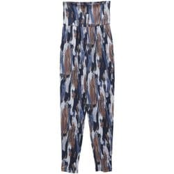 バーティカルブラッシュギャザーパンツ レディース 水陸両用 フィットネス ヨガ パンツ ブルー（02） サイズ1（M-Lサイズ） B1952JUP018