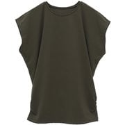 Ecoco エココフレンチスリーブ レディース フィットネス ヨガ シャツ カーキ(02) サイズ0(S-Mサイズ) B1952JUB023