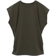 Ecoco エココフレンチスリーブ レディース フィットネス ヨガ シャツ カーキ(02) サイズ0(S-Mサイズ) B1952JUB023