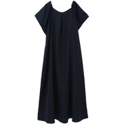 ドライリネン 2WAYワンピース レディース フィットネス ヨガ ワンピース ネイビー(02) B1952JFA027