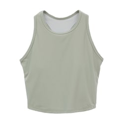 ソフトリブタンクトップ レディース フィットネス ヨガ シャツ ライトグリーン（02） サイズ0（S-Mサイズ） B1952JUB007
